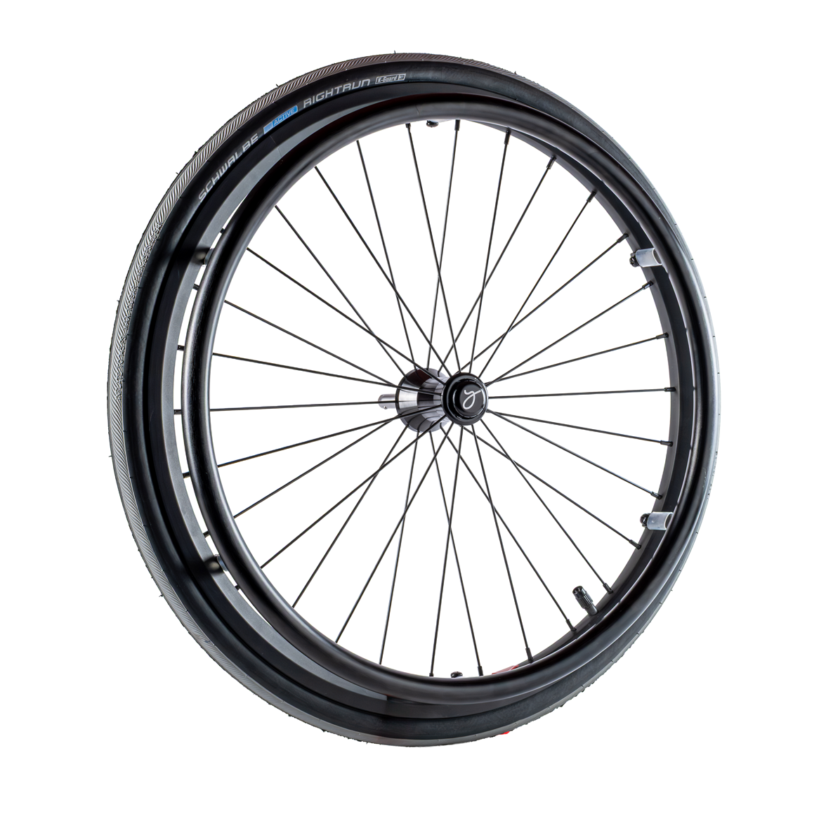 Golz TERRA Aluminium Wheelchair Wheel "Black Edition" – Bild 2